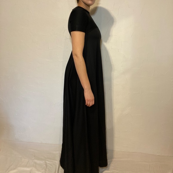 Handmade Black Vintage Floor Length Dress - Picture 5 of 8